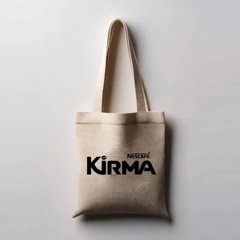 Bolso de tocuyo personalizado con logo — VSArte
