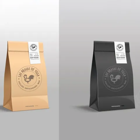 Empaque para comida personalizado con logo — VSArte
