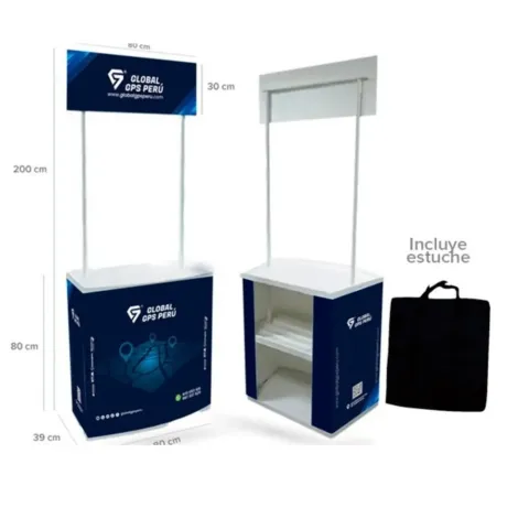 Módulo publicitario plegable personalizado con logo — VSArte