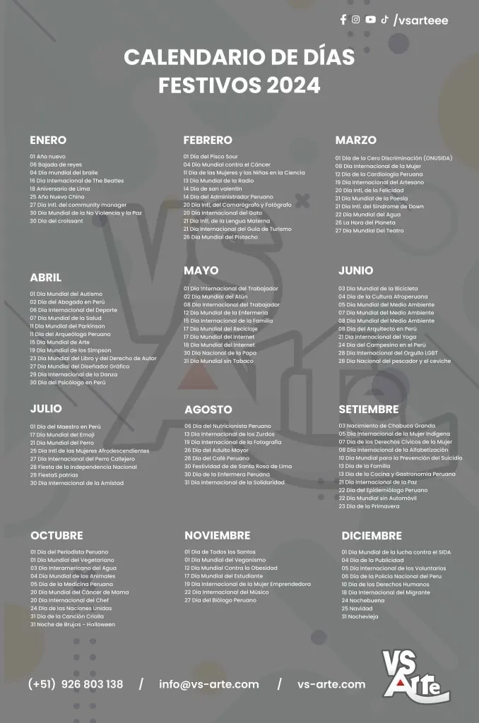 CALENDARIO 2024