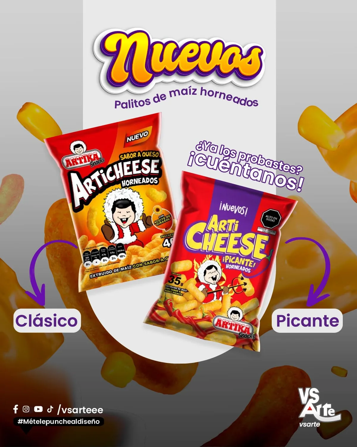 Artika Snacks — Redes sociales