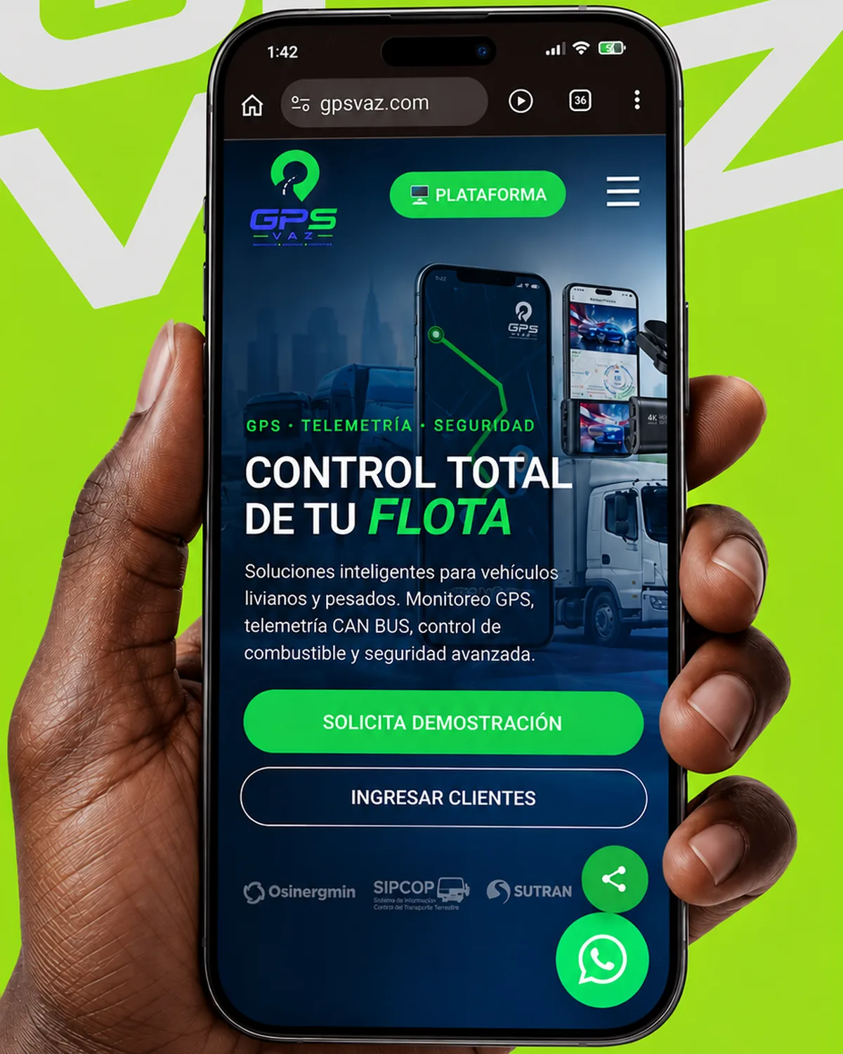 GPS Vaz — Diseño web