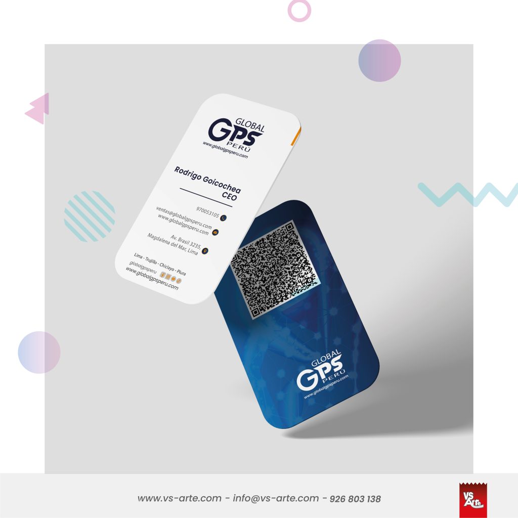 Tarjetas personales diseñadas profesionalmente con el logo e identidad de marca.