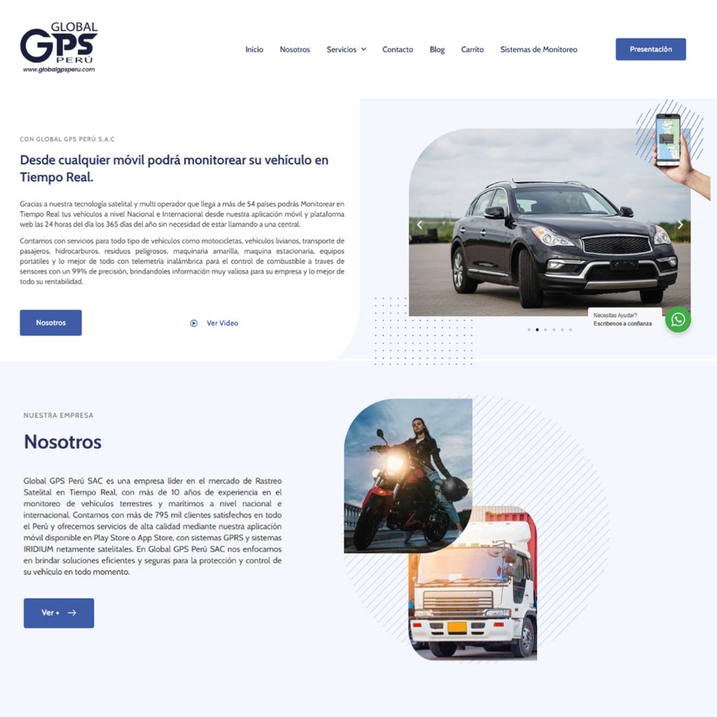 Sitios web profesionales con diseño responsive y enfoque en experiencia de usuario.