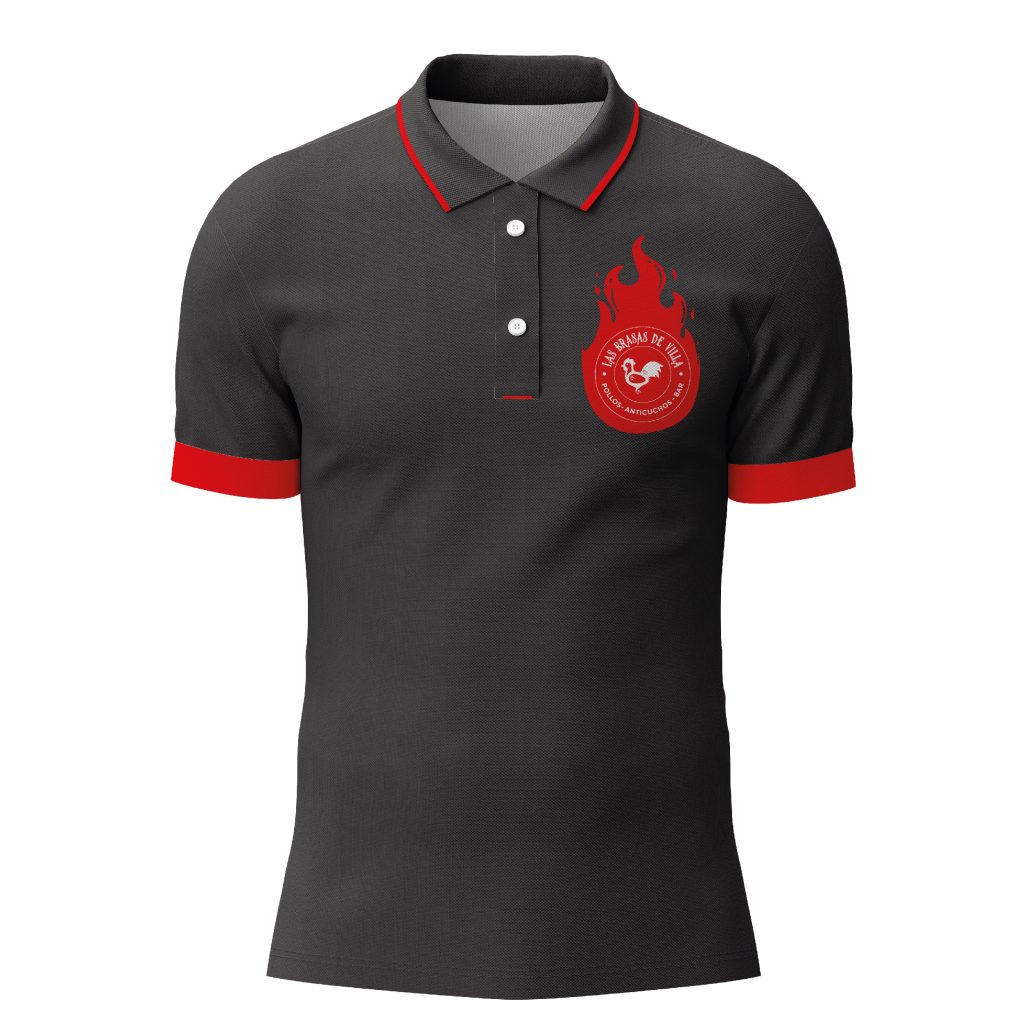 Polos y camisetas personalizadas con logo de empresa para uniformes de trabajo.