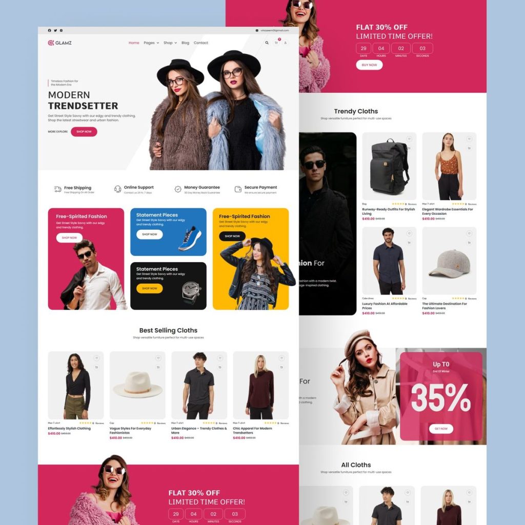 Diseño profesional de ecommerce adaptado a todas las plataformas.