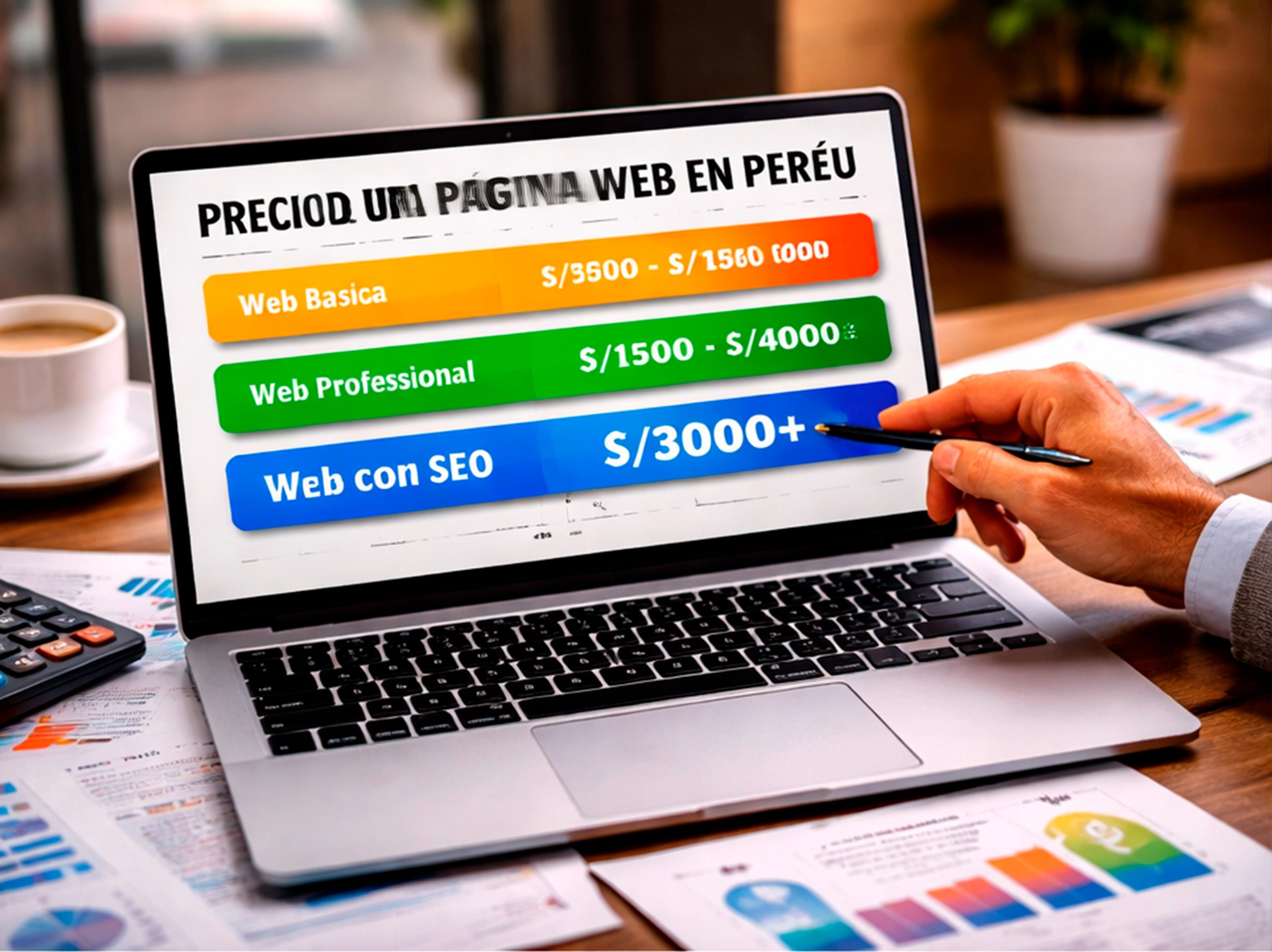 precios de páginas web en Perú comparando web básica, profesional y web con SEO para negocios